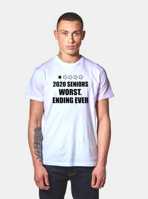 Seniors 2020 Worst Ending Ever Coronavirus T Shirt
