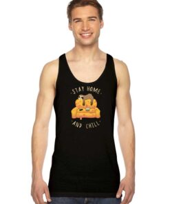 Sloth Stay Home And Chill Netflix Tank Top