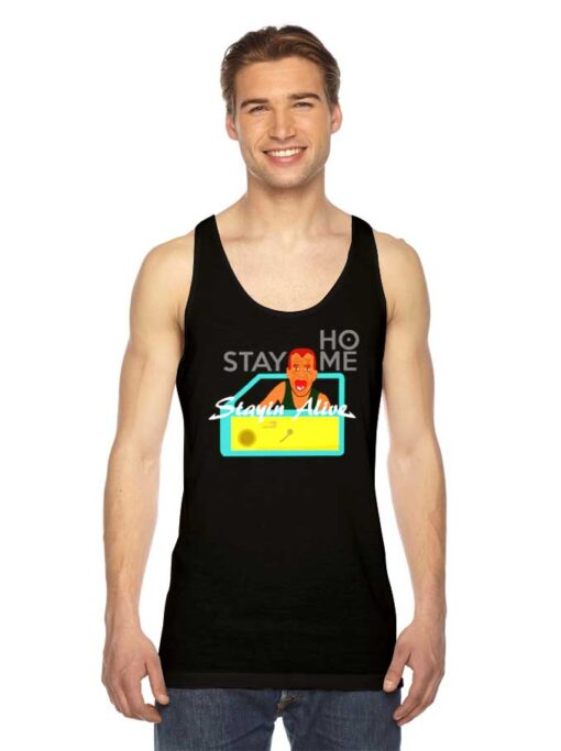 Stay Home Stayin Alive Coronavirus Tank Top