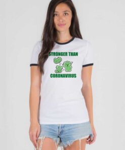 Stronger Than Coronavirus Pandemic Ringer Tee