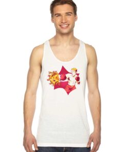 The Boxer Fighting Coronavirus Cartoon Tank Top