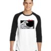 The Great Japanese Wave Of Kanazawa Raglan Tee