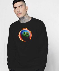 The Scotts Smiling Burning Earth Travis Scott Sweatshirt