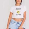 Together We Can Do It Stay At Home Biohazard Crop Top Shirt