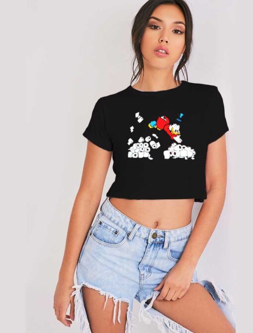 Uncle Gober Really Rich Toilet Paper Crop Top Shirt