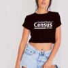 United States Census Bureau Logo Crop Top Shirt