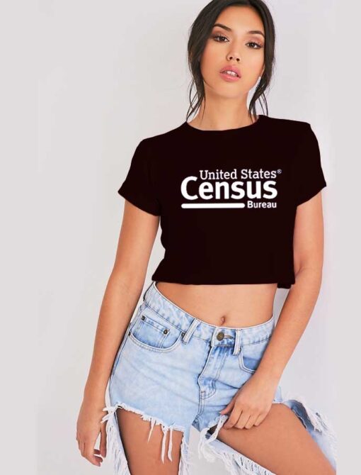 United States Census Bureau Logo Crop Top Shirt