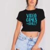Video Games And Chill At Home Crop Top Shirt