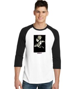 Vintage Rose Amour Flower Logo Raglan Tee