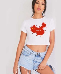 Wuhan Institute Of Virology Coronavirus China Crop Top Shirt