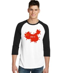 Wuhan Institute Of Virology Coronavirus China Raglan Tee