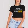 Your Daughter Does Anal Pornhub Logo Crop Top Shirt