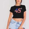 45 Squared Donald Trump 2020 Second Term Crop Top Shirt