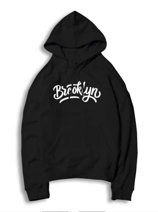 Brooklyn Word Typography Jersey Logo Hoodie