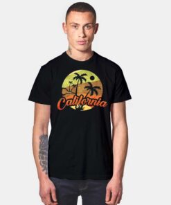 California Retro Surf Vintage Surfer Beach T Shirt
