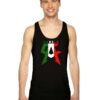 Canelo Alvarez Team Canelo Italian Flag Pattern Tank Top