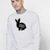 Daddy Bunny Silhouette Easter Rabbit Sweatshirt
