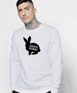 Daddy Bunny Silhouette Easter Rabbit Sweatshirt