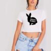 Daddy Bunny Silhouette Easter Rabbit Crop Top Shirt