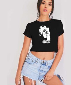 Debbie Harry Blondie Photo Vintage Crop Top Shirt