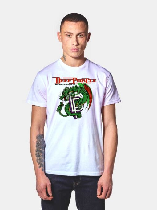 Deep Purple The Battle Rages On Dragon Logo T Shirt