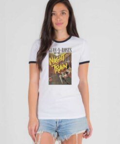 Guns N Roses Night Train Cover Art Ringer Tee