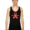 HIV Aids Know Your Status Red Ribbon Logo Tank Top