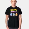 Happy Easter Day Colorful Egg Hunting Logo T Shirt