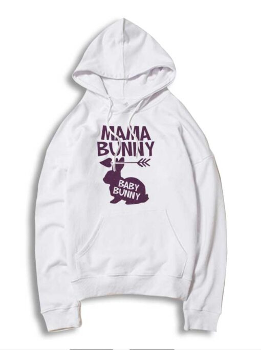 Mama Bunny Baby Bunny Easter Pregnant Hoodie
