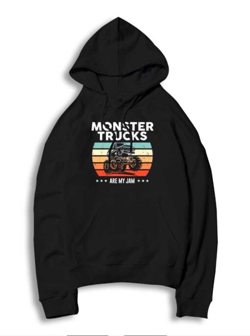 Monster Trucks Are My Jam Vintage Logo Hoodie