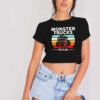 Monster Trucks Are My Jam Vintage Logo Crop Top Shirt