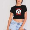 Nootflix And Chill Penguin Netflix Logo Crop Top Shirt