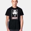 Obey Snoop Dogg Face Art Logo T Shirt