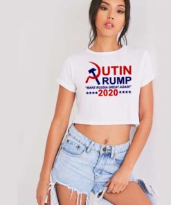Putin Trump 2020 Make Russia Great Again Crop Top Shirt