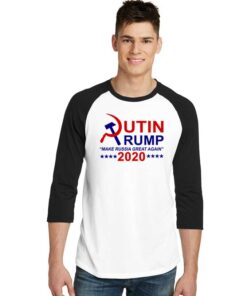 Putin Trump 2020 Make Russia Great Again Raglan Tee