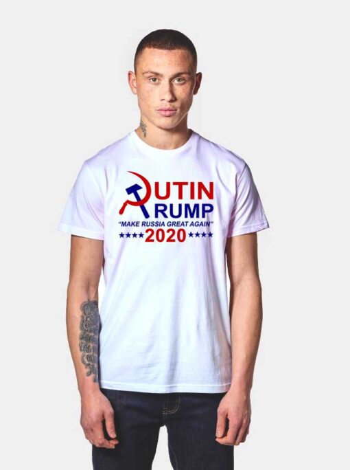 Putin Trump 2020 Make Russia Great Again T Shirt