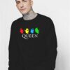Queen Band Colorful Member Face Logo Sweatshirt