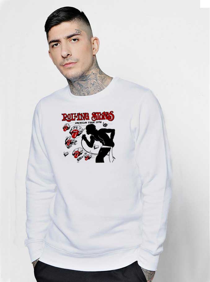 Rolling Stones American Tour 1972 Stone Tongue Sweatshirt