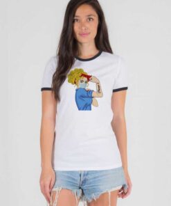 Rosie The Riveter The Strong Nurse Ringer Tee