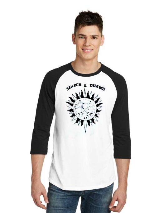 Search And Destroy Tattoo Henry Rollins Raglan Tee