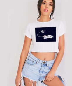 SpaceX Launch NASA Space Shuttle Crop Top Shirt