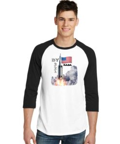 SpaceX Launch Nasa America Countdown Raglan Tee