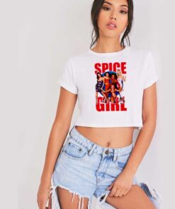 Spice Girl Retro Girl Band Group Crop Top Shirt