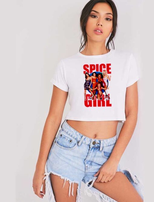 Spice Girl Retro Girl Band Group Crop Top Shirt