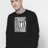 Straight Outta 5th Grade Logo Parody Sweatshirt