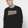 Texas Rainbow Stripes Logo Vintage Sweatshirt