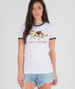 The Walking Dead Dog Walker Zombie Ringer Tee
