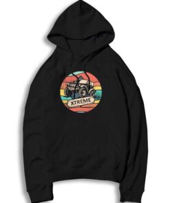 Vintage 4WD Offroad Car Extreme Logo Hoodie