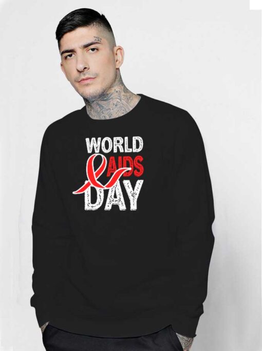 World Aids & HIV Day Retro Logo Sweatshirt