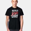 World Aids & HIV Day Retro Logo T Shirt